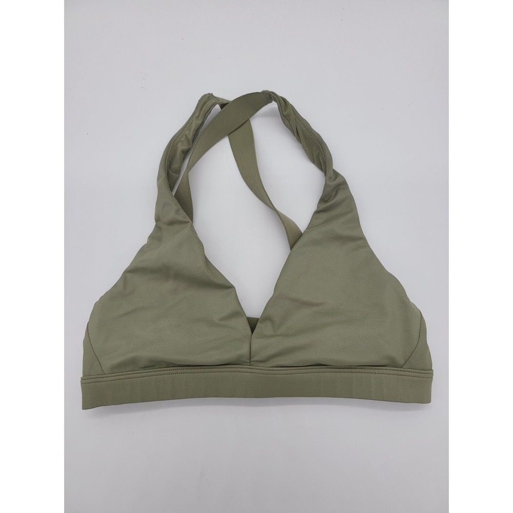 Victoria Sport‎ Green Sports Bra XS Womens Pullover Wire Free Non Padded